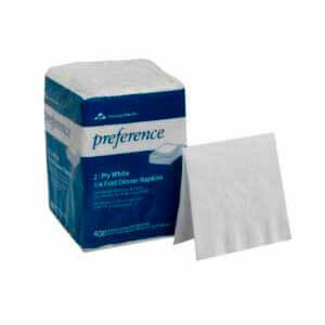 
GP PRO Dixie® 1/4-Fold 2-Ply Dinner Napkin, White